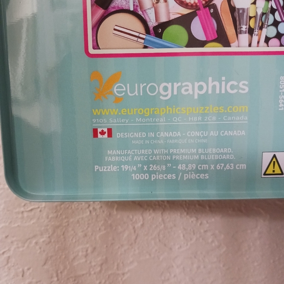 Eurographics Puzzles Makeup Palette 1000 Piece Jigsaw Puzzle - Picture 5 of 6